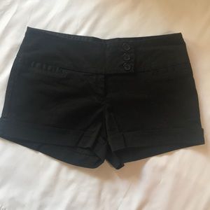 Black juniors shorts